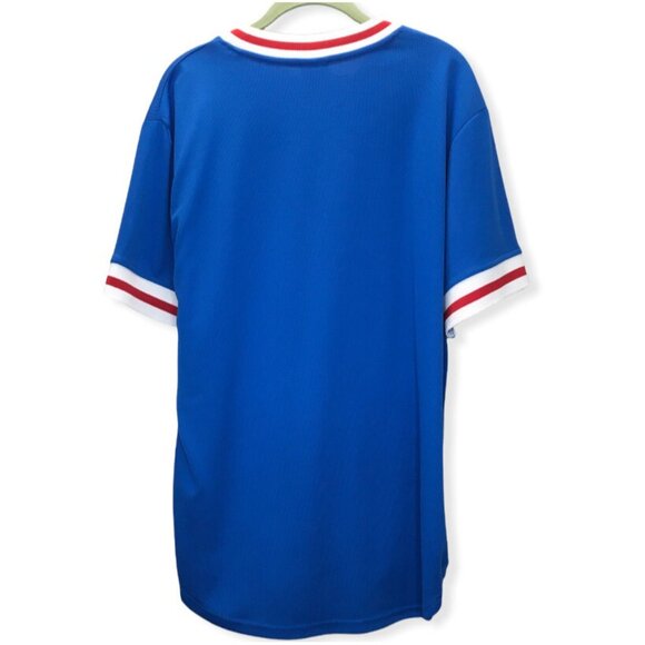 Vintage Box Lunch Space Jam Tune Squad Warmup Jersey Shirt Men XL Blue V Neck - Picture 3 of 8